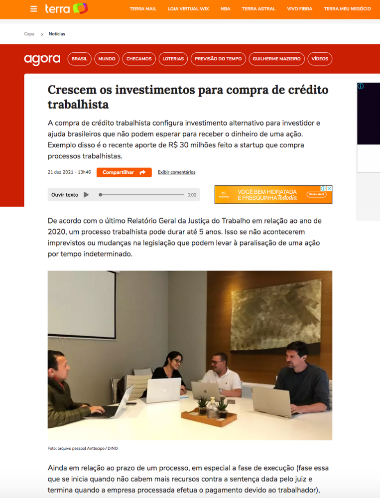 Anttecipe.com Processos Trabalhistas