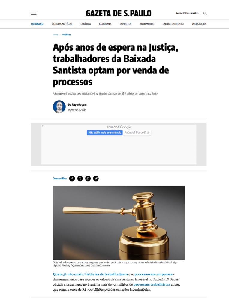 Anttecipe.com Processo Trabalhista